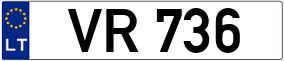 Trailer License Plate